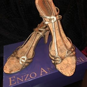 Bronze gold heels (Enzo Angiolini)